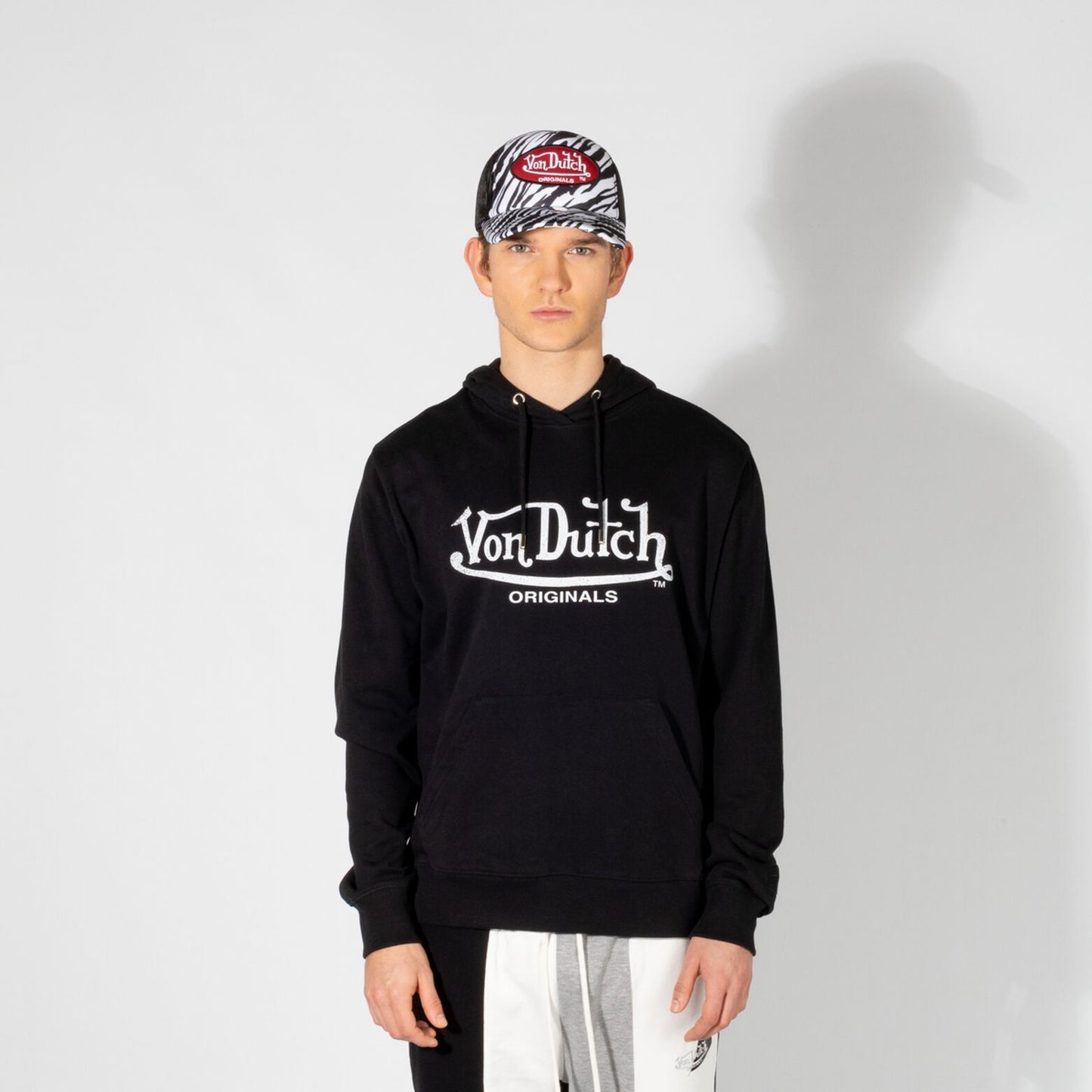 Von Dutch Originals Black Pullover Hoodie (Recreated Edition)