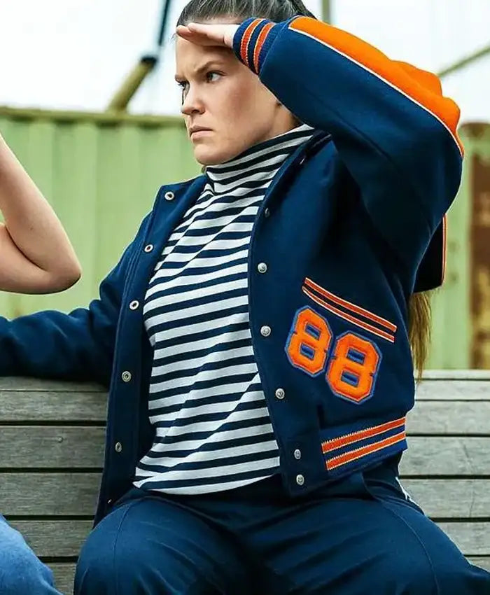 Such Brave Girls S02 Lizzie Davidson Blue Varsity Jacket