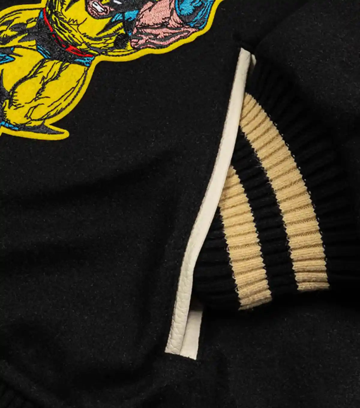 Marvel Team X Men Black Varsity Jacket