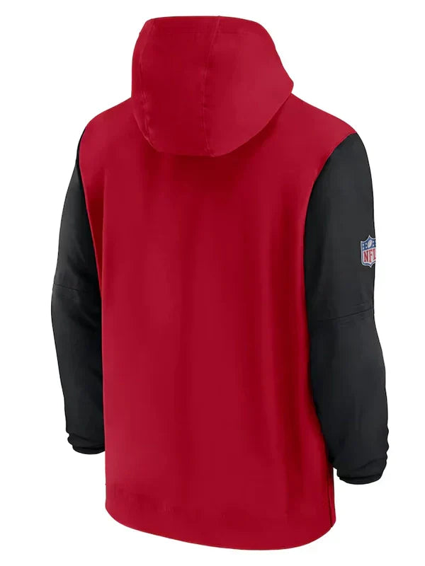 San Francisco 49ers Sideline Pre-Game Half-Zip Hoodie Jacket (Recreated Edition)