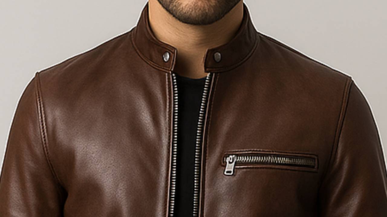 Ronnie Leather Brown Jacket – Men Leather Jacket Brown