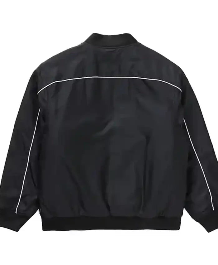 Supreme Contrast Script Black Varsity Jacket