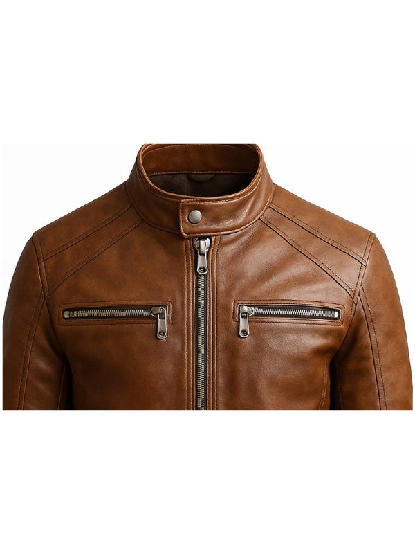 Cody Leather Brown Jacket – Men’s Premium Brown Leather Jacket
