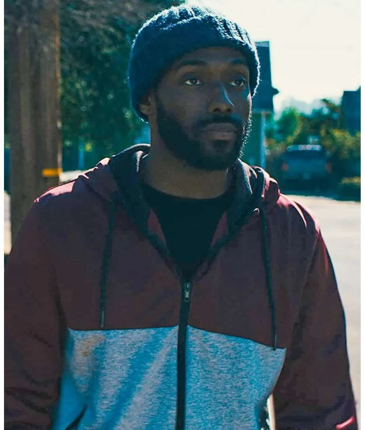 Take The Night Shannon Red & White Zip-Up Hoodie (Recreated Edition)