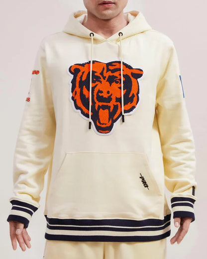 Chicago Bears Pro Standard Cream Neutral Hoodie – Classic Comfort Meets NFL Style Recreated Edition
