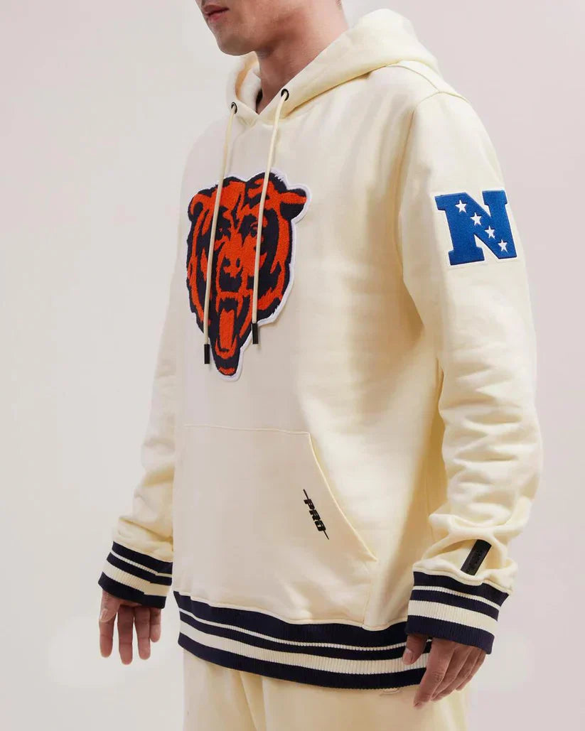 Chicago Bears Pro Standard Cream Neutral Hoodie – Classic Comfort Meets NFL Style Recreated Edition