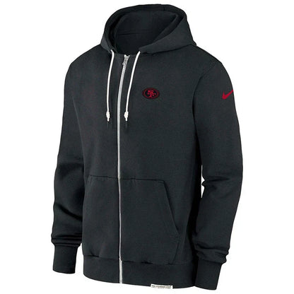 San Francisco 49ers Grey Sideline Full-Zip Hoodie (Recreated Edition)