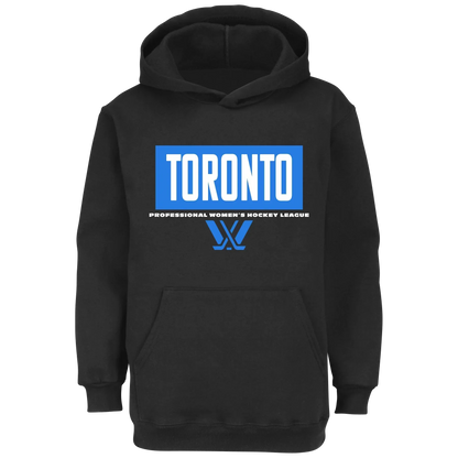 Toronto PWHL Black Pullover Hoodie (Recreated Edition)