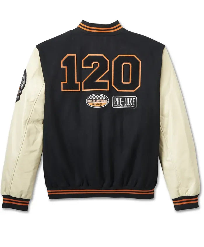 120th Anniversary Harley Davidson Varsity Jacket