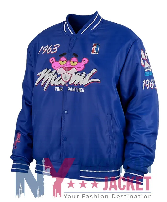 1963 Pink Panther Miami Blue Varsity Jacket