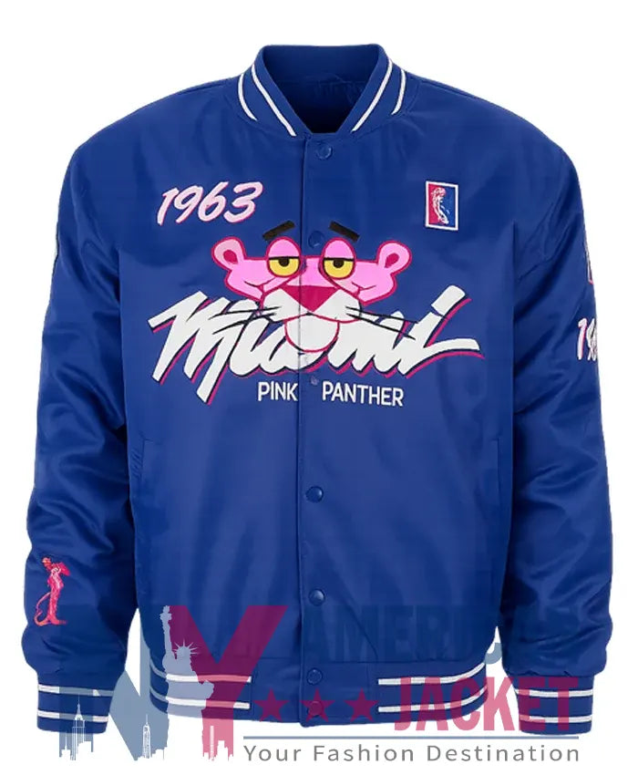 1963 Pink Panther Miami Blue Varsity Jacket