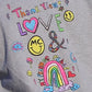 Patrick Schwarzenegger “I Love LA” Hoodie – Grey Pullover Fleece Recreated Edition
