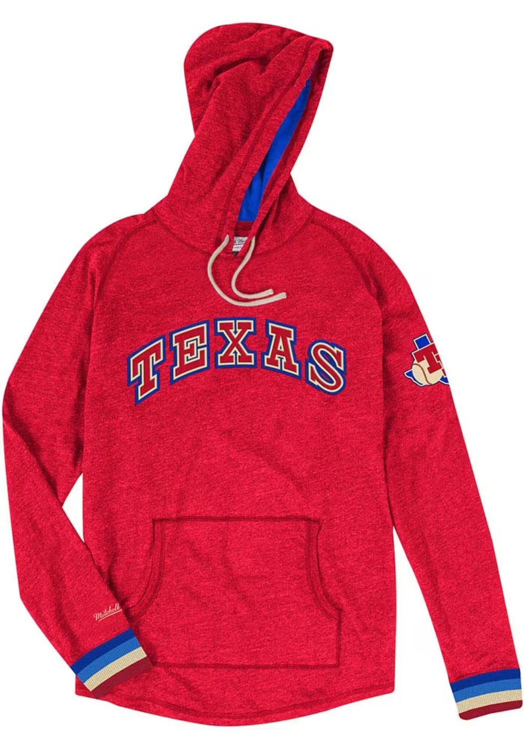 Texas Rangers Blue Pullover Hoodie (Recreated Edition)