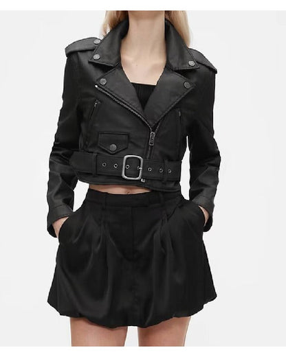 The View 2025 Sunny Hostin Black Moto Jacket — Bold &amp; Effortlessly Cool Outerwear