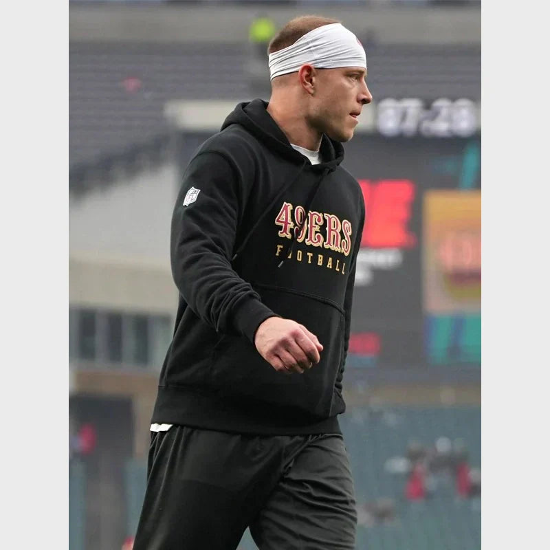 San Francisco 49ers Black Pullover Hoodie (Recreated Edition)