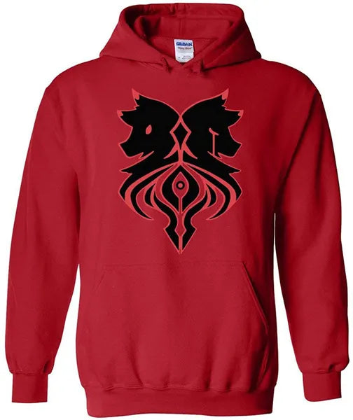 Aphmau Aaron Lycan Zip-Up Red Hoodie Recreated Edition