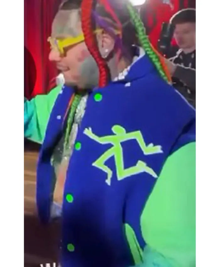 6ix9ine Jake Paul vs Anthony Joshua Varsity Jacket