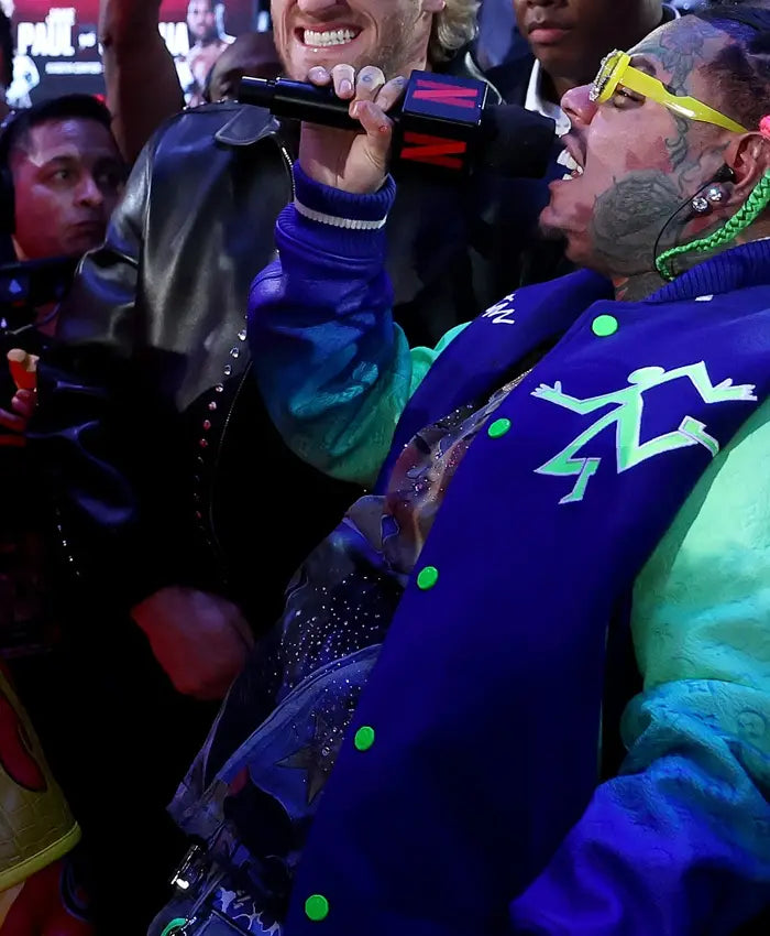 6ix9ine Jake Paul vs Anthony Joshua Varsity Jacket