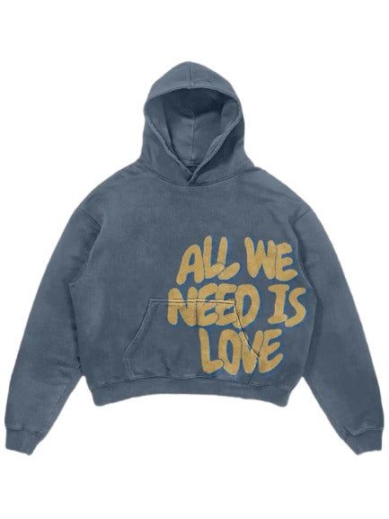 All We Need Is Love Hoodie Recreated Edition