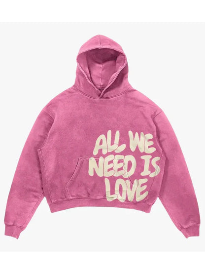 All We Need Is Love Hoodie Recreated Edition
