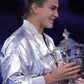 Aryna Sabalenka 2025 US Open Crop Silver Jacket