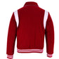 Baseball Red Wool Lettermen Varsity Jacket