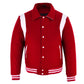 Baseball Red Wool Lettermen Varsity Jacket