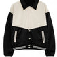 Black And White Classic Varsity Jacket