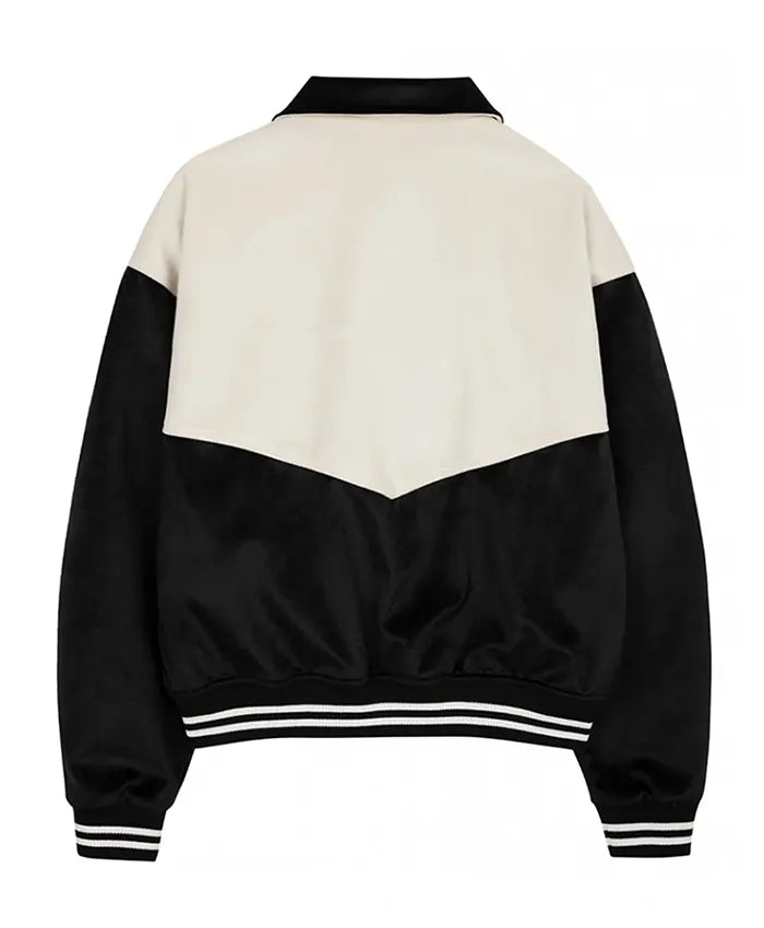 Black And White Classic Varsity Jacket