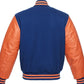 Blue And Orange Letterman Jacket