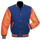 Blue And Orange Letterman Jacket
