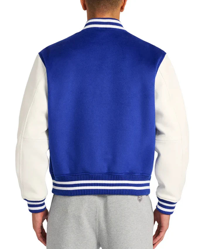 Blue And White Men’s Varsity Jacket
