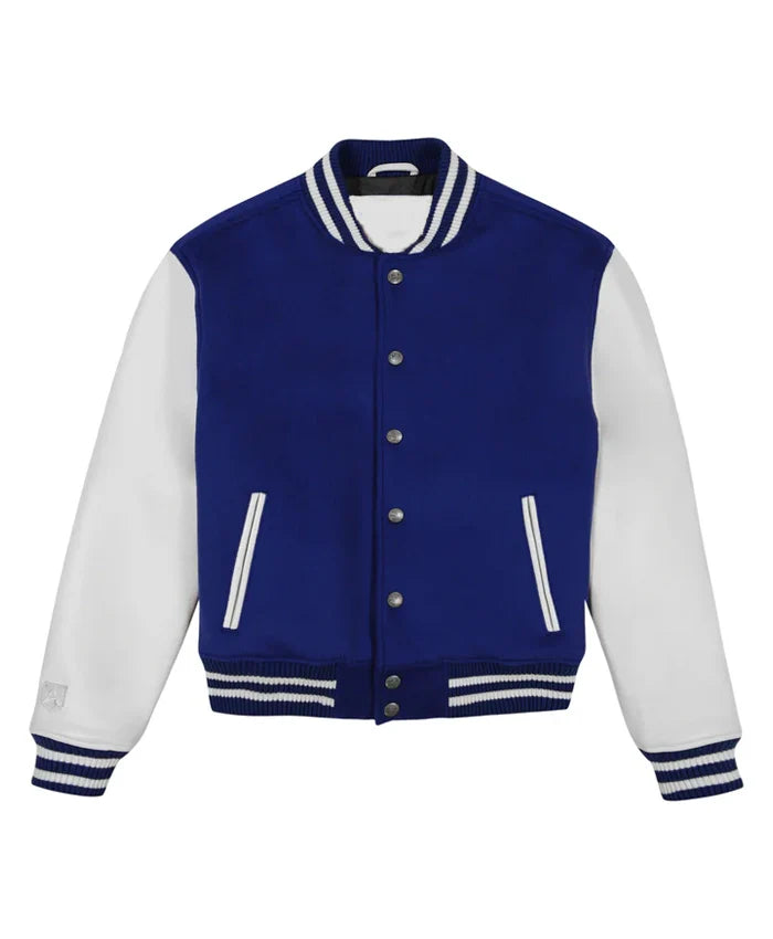 Blue And White Men’s Varsity Jacket