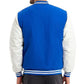 Blue and White Baseball Varsity Jacket