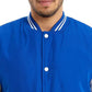 Blue and White Baseball Varsity Jacket