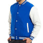 Blue and White Baseball Varsity Jacket