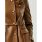 Bonnie Leather Brown Jacket - Women Leather Jacket Brown