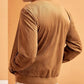 Brown Corduroy Bomber Jacket