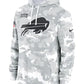 2024 Buffalo Bills Arctic Camo Salute to Service Hoodie Recreated Edition
