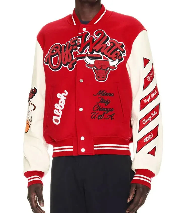 Chicago Bulls x Off-White Varsity Jacket