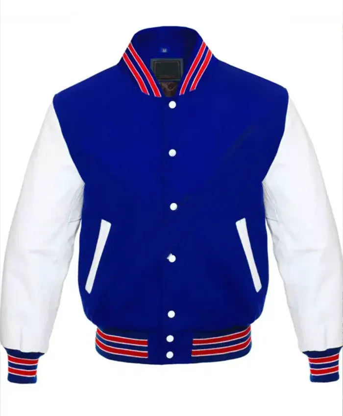 Red White And Blue Letterman Jacket