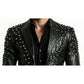 Carter Black Leather Blazer – Leather Blazer for Men Black