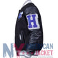 Charlotte Hornets Black Wool Varsity Jacket