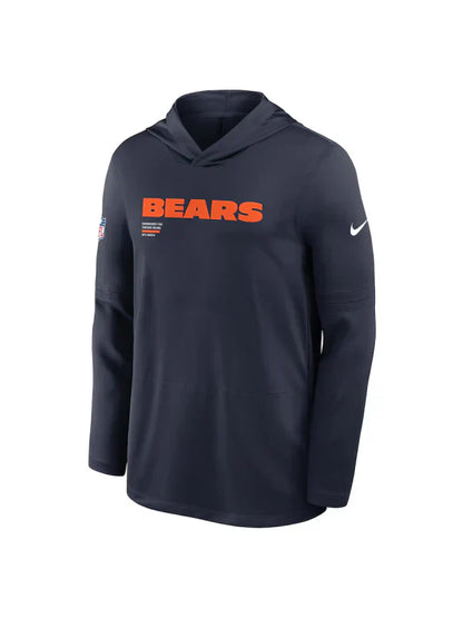 Chicago Bears Sideline Performance Long Sleeve Hoodie T‑Shirt – Game-Ready Comfort Recreated Edition