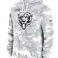 2024 Chicago Bears Arctic Camo Salute to Service Hoodie Recreated Edition