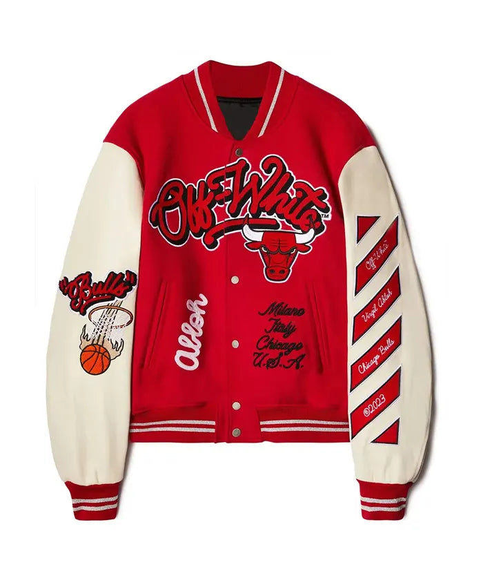 Chicago Bulls x Off-White Varsity Jacket