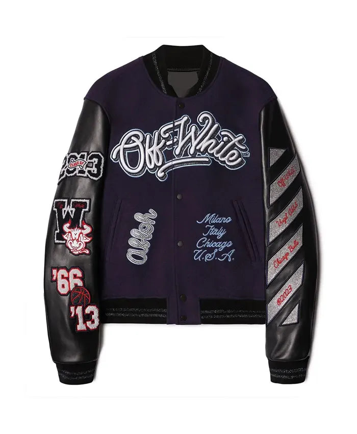 Chicago Bulls x Off-White Varsity Jacket
