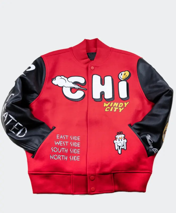 Chicago Windy City Red Varsity Jacket
