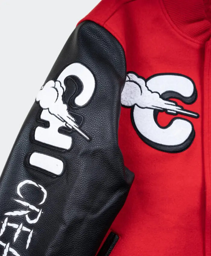Chicago Windy City Red Varsity Jacket