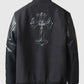 Chrome Cross Black Letterman Jacket